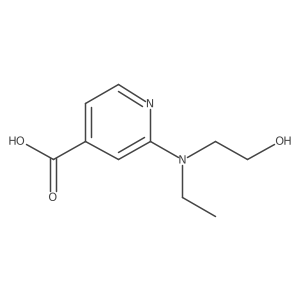 2-[Ethyl(2-hydroxyethyl)amino]isonicotinic acid结构式