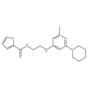 N-(2-((2-methyl-6-morpholinopyrimidin-4-yl)amino)ethyl)furan-2-carboxamide Structure