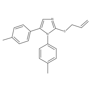 2-(allylthio)-1,5-di-p-tolyl-1H-imidazole Structure