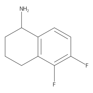 (R)-5,6-Difluoro-1,2,3,4-tetrahydronaphthalen-1-amine结构式