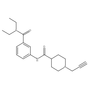 N-[3-(diethylcarbamoyl)phenyl]-1-(prop-2-yn-1-yl)piperidine-4-carboxamide结构式