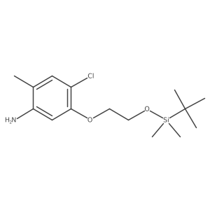 4-Chloro-5-[2-[[(1,1-dimethylethyl)dimethylsilyl]oxy]ethoxy]-2-methylbenzenamine Structure