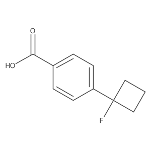 4-(1-Fluorocyclobutyl)benzoic acid结构式