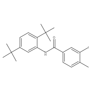 N-(2,5-ditert-butylphenyl)-3-iodo-4-methylbenzamide结构式