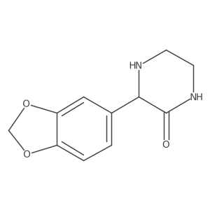 (S)-3-(Benzo[D][1,3]dioxol-5-YL)piperazin-2-one Structure