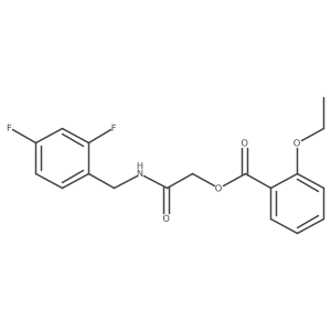 2-((2,4-Difluorobenzyl)amino)-2-oxoethyl 2-ethoxybenzoate Structure