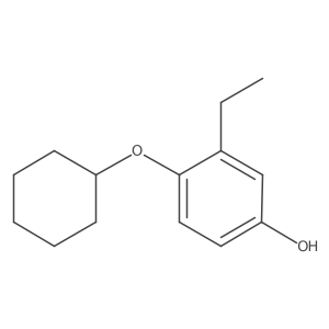 4-(Cyclohexyloxy)-3-ethylphenol结构式