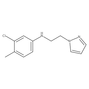 n-(2-(1h-Pyrazol-1-yl)ethyl)-3-chloro-4-methylaniline结构式