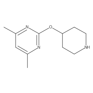4,6-Dimethyl-2-(piperidin-4-yloxy)pyrimidine结构式