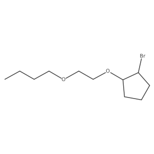 1-Bromo-2-(2-butoxyethoxy)cyclopentane结构式