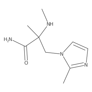2-Methyl-3-(2-methyl-1h-imidazol-1-yl)-2-(methylamino)propanamide Structure