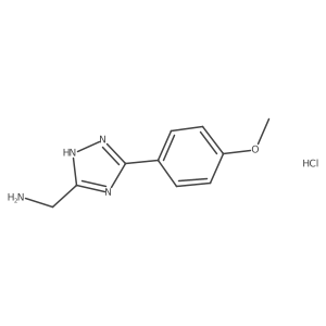 [5-(4-methoxyphenyl)-1H-1,2,4-triazol-3-yl]methanamine hydrochloride结构式