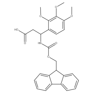 (R)-3-(9H-Fluoren-9-ylmethoxycarbonylamino)-3-(2,3,4-trimethoxy-phenyl)-propionic acid Structure