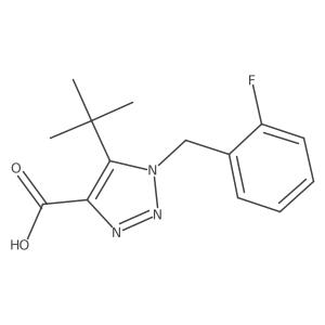 5-tert-butyl-1-[(2-fluorophenyl)methyl]-1H-1,2,3-triazole-4-carboxylic acid Structure