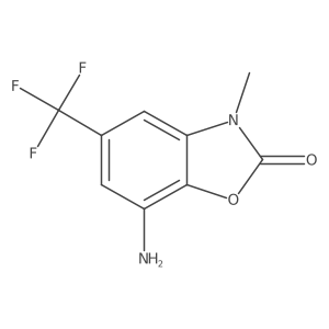 7-Amino-3-methyl-5-(trifluoromethyl)benzo[d]oxazol-2(3H)-one结构式