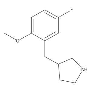 3-[(5-Fluoro-2-methoxyphenyl)methyl]pyrrolidine Structure