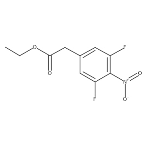 Ethyl 2-(3,5-difluoro-4-nitrophenyl)acetate结构式