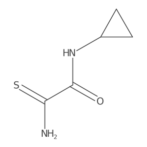 2-amino-N-cyclopropyl-2-thioxoacetamide结构式