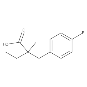 2-(4-Fluorobenzyl)-2-methylbutanoic acid Structure