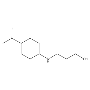 3-{[4-(Propan-2-yl)cyclohexyl]amino}propan-1-ol Structure