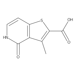 3-methyl-4-oxo-4H,5H-thieno[3,2-c]pyridine-2-carboxylicacid结构式