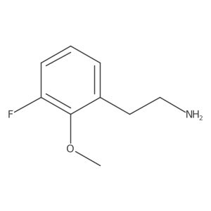 2-(3-fluoro-2-methoxy-phenyl)ethanamine结构式