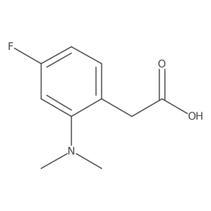 (2-Dimethylamino-4-fluorophenyl)acetic acid结构式