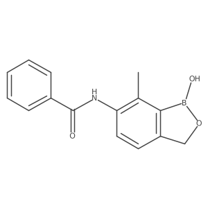N-(1-Hydroxy-7-methyl-1,3-dihydrobenzo[c][1,2]oxaborol-6-yl)benzamide结构式