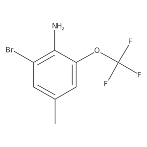 2-Bromo-4-methyl-6-(trifluoromethoxy)aniline Structure