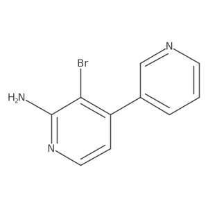 [3,4a(2)-Bipyridin]-2a(2)-amine, 3a(2)-bromo- Structure