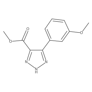 5-(3-methoxy-phenyl)-3H-[1,2,3]triazole-4-carboxylic acid methyl ester Structure