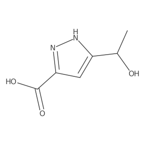 (S)-5-(1-Hydroxyethyl)-1H-pyrazole-3-carboxylic acid Structure