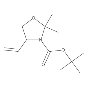 Tert-butyl 2,2-dimethyl-4-vinyloxazolidine-3-carboxylate结构式