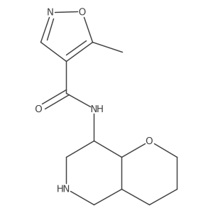 5-methyl-N-((4aS,8R,8aS)-octahydro-2H-pyrano[3,2-c]pyridin-8-yl)isoxazole-4-carboxamide Structure
