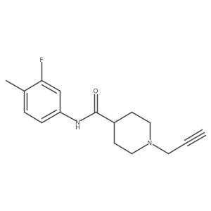 N-(3-Fluoro-4-methylphenyl)-1-prop-2-ynylpiperidine-4-carboxamide Structure