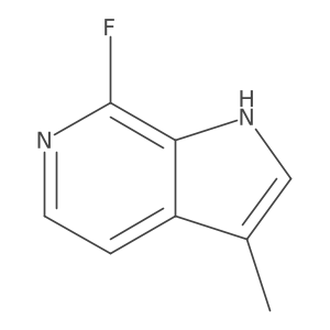 7-fluoro-3-methyl-1H-pyrrolo[2,3-c]pyridine结构式