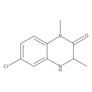 6-Chloro-1,3-dimethyl-3,4-dihydroquinoxalin-2(1H)-one结构式