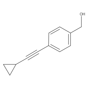 (4-(Cyclopropylethynyl)phenyl)methanol Structure