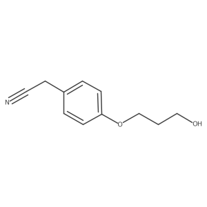 2-(4-(3-Hydroxypropoxy)phenyl)acetonitrile结构式