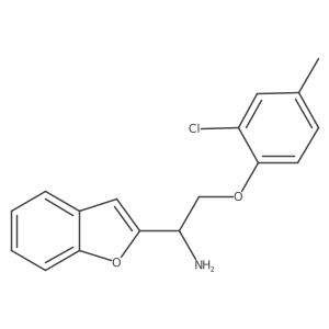 2-Benzofuranmethanamine, I+/--[(2-chloro-4-methylphenoxy)methyl]- Structure