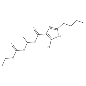 1-[(Ethoxycarbonyl)oxy]ethyl 2-butyl-5-chloro-1H-imidazole-4-carboxylate Structure