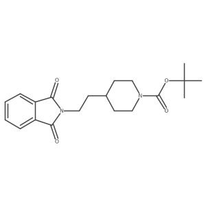 N-[2-[1-tert-butoxycarbonylpiperidin-4-yl]ethyl]phthalimide Structure