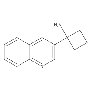 1-(Quinolin-3-yl)cyclobutan-1-amine结构式