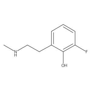 2-Fluoro-6-[2-(methylamino)ethyl]phenol结构式