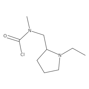 N-[(1-ethylpyrrolidin-2-yl)methyl]-N-methylcarbamoyl chloride结构式