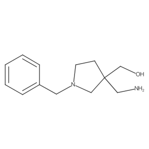 [3-(Aminomethyl)-1-benzylpyrrolidin-3-yl]methanol Structure