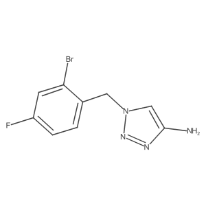 1-[(2-bromo-4-fluorophenyl)methyl]-1H-1,2,3-triazol-4-amine结构式