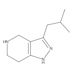 3-(2-Methylpropyl)-1H,4H,5H,6H,7H-pyrazolo[4,3-c]pyridine Structure