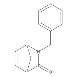 (1S,4R)-2-Benzyl-2-azabicyclo[2.2.1]hept-5-en-3-one结构式