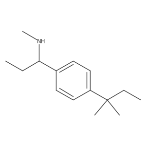 Benzenemethanamine, 4-(1,1-dimethylpropyl)-I+/--ethyl-N-methyl- Structure